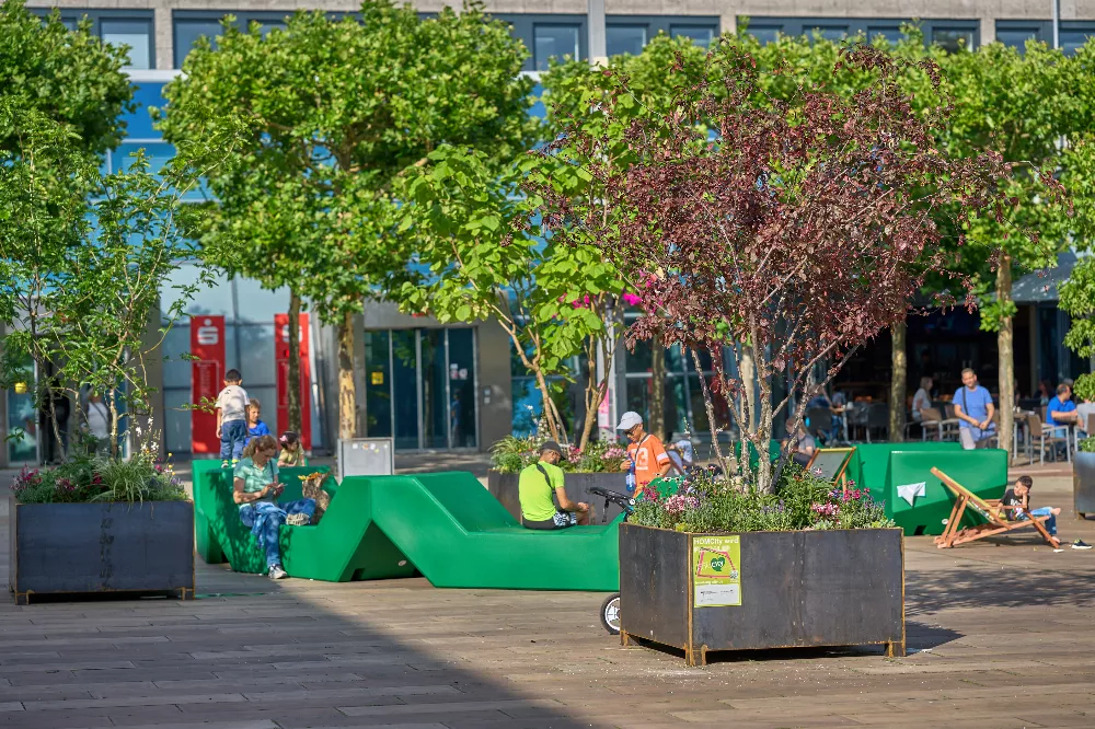 Grüne Bäumchen geben dezent Schatten - was will man mehr?